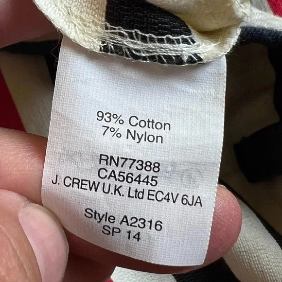 J Crew Officewear School‎ Mini Skirt Stripes Size 4 Style A2316 Blue Red White - Picture 3 of 5